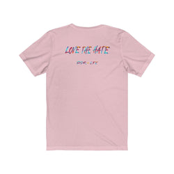 ADMIRATION "LOVE THE HATE" FEMALE Unisex Jersey Short Sleeve Tee - PDR LFE White / XS PDR LFE