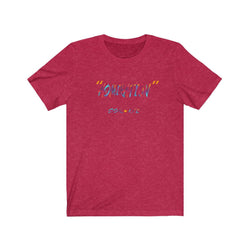 ADMIRATION "LOVE THE HATE" FEMALE Unisex Jersey Short Sleeve Tee - PDR LFE Heather Red / XS PDR LFE