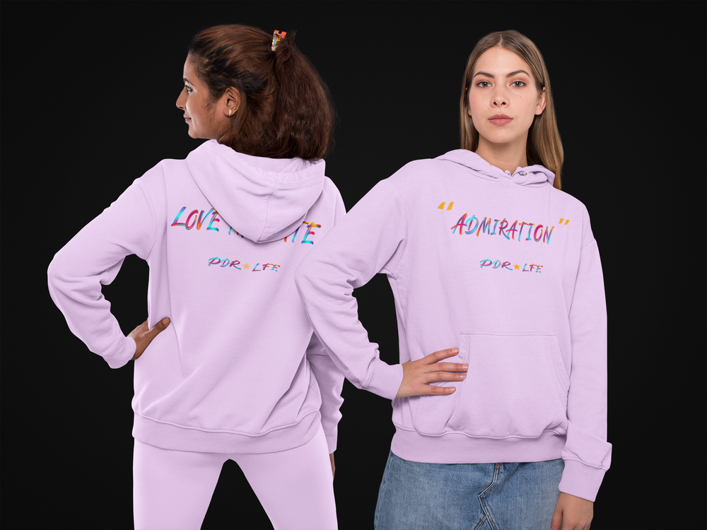 ADMIRATION "LOVE THE HATE SERIES" FEMALE Unisex Heavy Blend™ Hooded Sweatshirt - PDR L.F.E. 