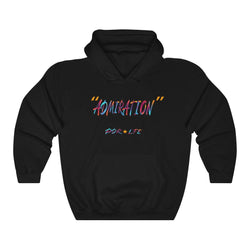 ADMIRATION "LOVE THE HATE SERIES" FEMALE Unisex Heavy Blend™ Hooded Sweatshirt - PDR LFE Black / S PDR LFE
