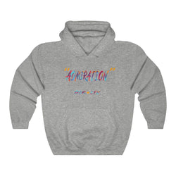 ADMIRATION "LOVE THE HATE SERIES" FEMALE Unisex Heavy Blend™ Hooded Sweatshirt - PDR LFE Sport Grey / S PDR LFE