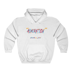 ADMIRATION "LOVE THE HATE SERIES" Unisex Heavy Blend™ Hooded Sweatshirt - PDR LFE White / S PDR LFE