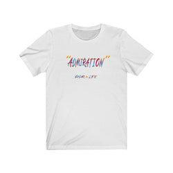 ADMIRATION LOVE THE HATE Hip Hop Short Sleeve Tee - PDR LFE White / XS PDR LFE