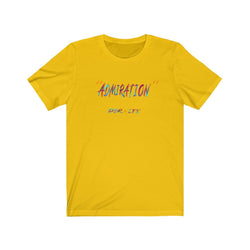 ADMIRATION LOVE THE HATE Hip Hop Short Sleeve Tee - PDR LFE Maize Yellow / XS PDR LFE
