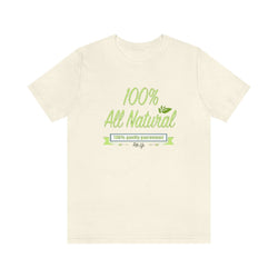 ALL NATURAL Hip Hop Female Jersey Short Sleeve Tee - PDR LFE Natural / XS PDR LFE