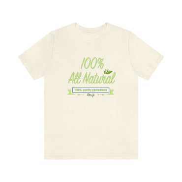 ALL NATURAL Hip Hop Female Jersey Short Sleeve Tee - PDR LFE Natural / XS PDR LFE