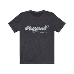 APPRAISED COWBOY SILVER Unisex Jersey Short Sleeve Tee - PDR LFE Dark Grey Heather / S PDR LFE