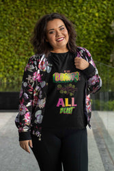 A LIL BEAUTY ALL BEAST Female Unisex Jersey Short Sleeve Tee - PDR LFE White / S PDR LFE