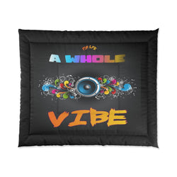 A WHOLE VIBE HIP HOP Comforter - PDR LFE 104" × 88" PDR LFE