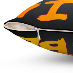 A WHOLE VIBE HIP HOP Spun Polyester Square Pillow - PDR LFE 14" × 14" PDR LFE