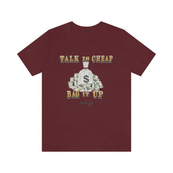 BAG IT UP Hip Hop Unisex Jersey Short Sleeve Tee - PDR LFE Maroon / S PDR LFE