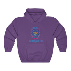 BEAT BEHEMOTH WOLF GANG MENS HIP HOP Heavy Blend™ Hooded Sweatshirt - PDR LFE Purple / S PDR LFE