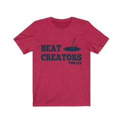 BEAT CREATORS PDR LFE Unisex Jersey Short Sleeve Tee - PDR LFE Heather Red / S PDR LFE