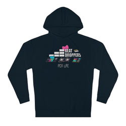 BEAT DROPPERS FEMALE Unisex Hooded Sweatshirt - PDR LFE XS / Classic Navy PDR LFE
