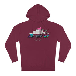 BEAT DROPPERS FEMALE Unisex Hooded Sweatshirt - PDR LFE XS / Maroon PDR LFE