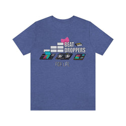 BEAT DROPPERS FEMALE Unisex Jersey Short Sleeve Tee - PDR LFE Heather True Royal / S PDR LFE