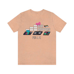 BEAT DROPPERS FEMALE Unisex Jersey Short Sleeve Tee - PDR LFE Heather Peach / S PDR LFE