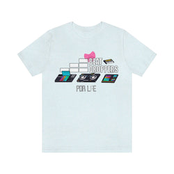 BEAT DROPPERS FEMALE Unisex Jersey Short Sleeve Tee - PDR LFE Heather Ice Blue / S PDR LFE