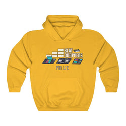 BEAT DROPPERS Unisex Heavy Blend™ Hooded Sweatshirt - PDR LFE Gold / S PDR LFE
