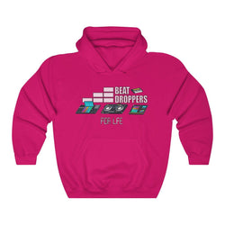 BEAT DROPPERS Unisex Heavy Blend™ Hooded Sweatshirt - PDR LFE Heliconia / S PDR LFE