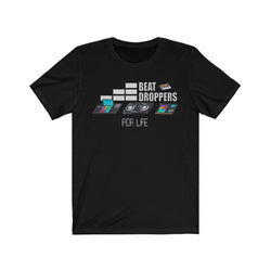 BEAT DROPPERS Unisex Jersey Short Sleeve Tee - PDR LFE Black / S PDR LFE