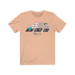 BEAT DROPPERS Unisex Jersey Short Sleeve Tee - PDR LFE Heather Peach / S PDR LFE