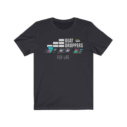 BEAT DROPPERS Unisex Jersey Short Sleeve Tee - PDR LFE Dark Grey / S PDR LFE
