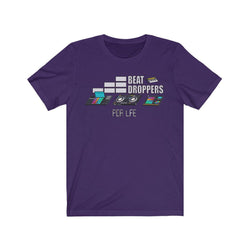 BEAT DROPPERS Unisex Jersey Short Sleeve Tee - PDR LFE Team Purple / S PDR LFE