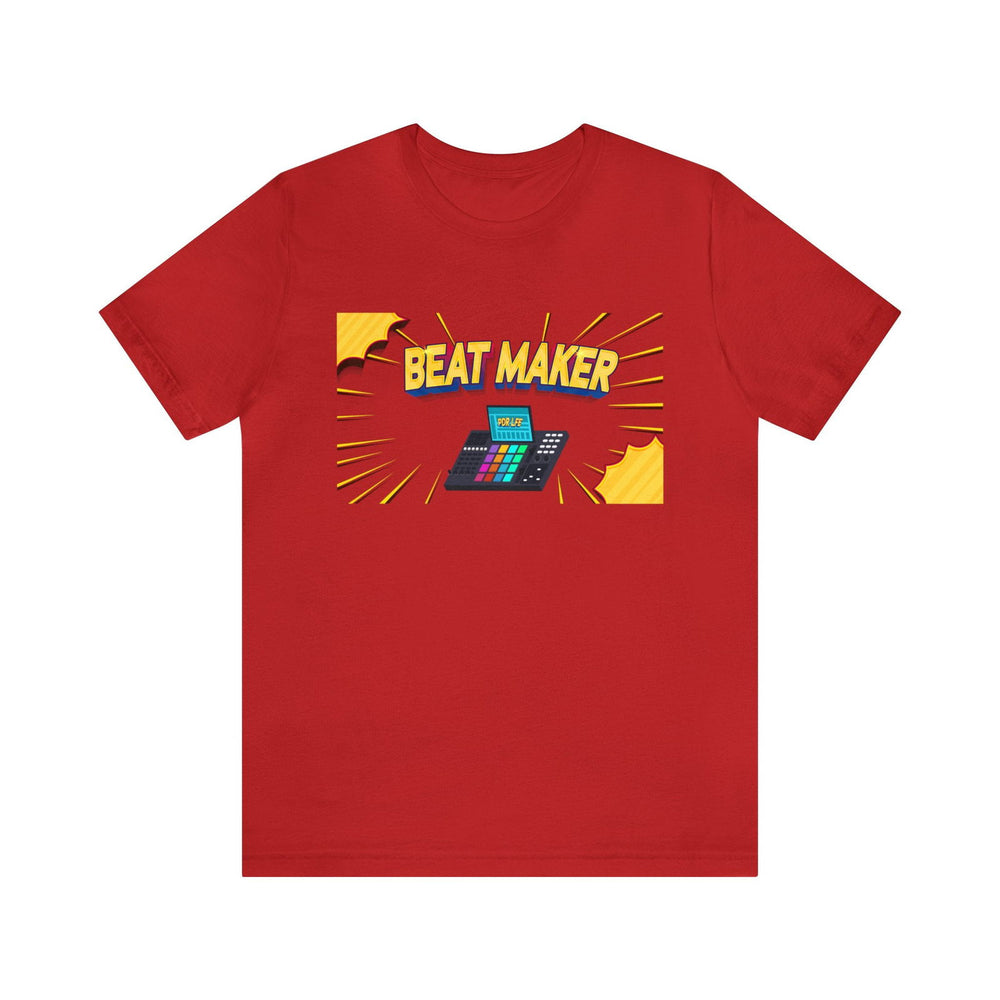 BEAT MAKER BLISS Short Sleeve Tee - PDR LFE Red / S PDR LFE