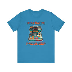 BEAT MAKING PRODUCER HIP HOP Short Sleeve Tee - PDR LFE Aqua / XS PDR LFE