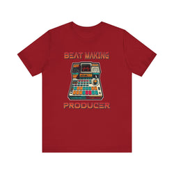 BEAT MAKING PRODUCER HIP HOP Short Sleeve Tee - PDR LFE Canvas Red / XS PDR LFE