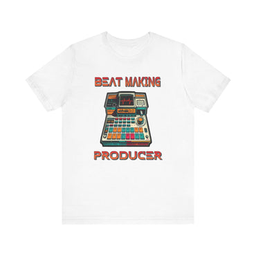 BEAT MAKING PRODUCER HIP HOP Short Sleeve Tee - PDR LFE White / XS PDR LFE
