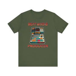BEAT MAKING PRODUCER HIP HOP Short Sleeve Tee - PDR LFE Military Green / XS PDR LFE