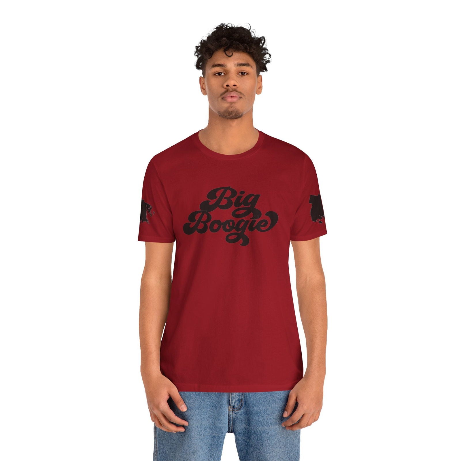 BIG BOOGIE BLK HIP HOP Short Sleeve Tee - PDR LFE Canvas Red / XS PDR LFE