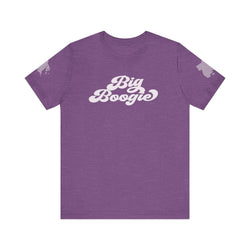 BIG BOOGIE WHT HIP HOP Short Sleeve Tee - PDR LFE Heather Team Purple / XS PDR LFE