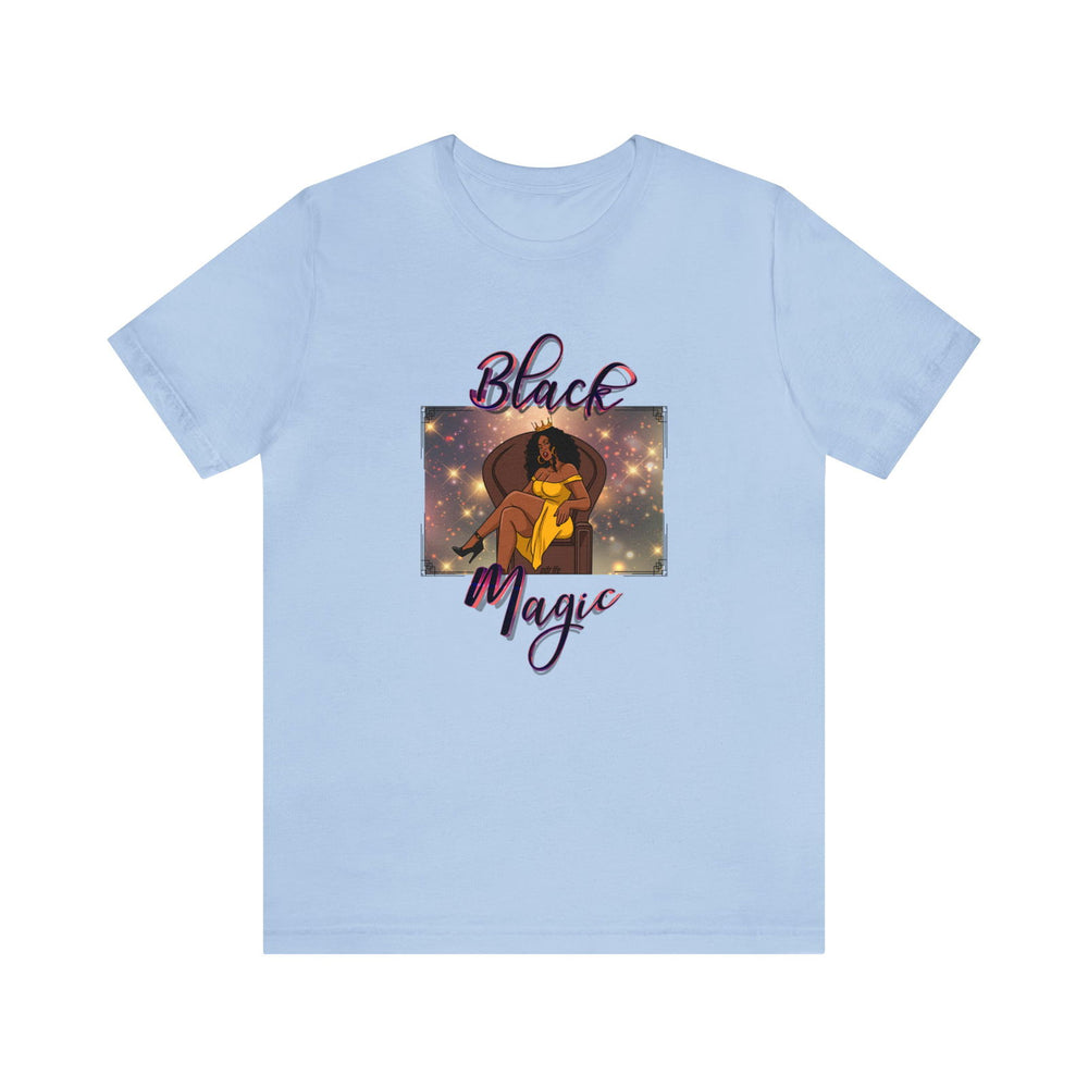 BLACK MAGIC Hip Hop Short Sleeve Tee - PDR LFE Baby Blue / S PDR LFE