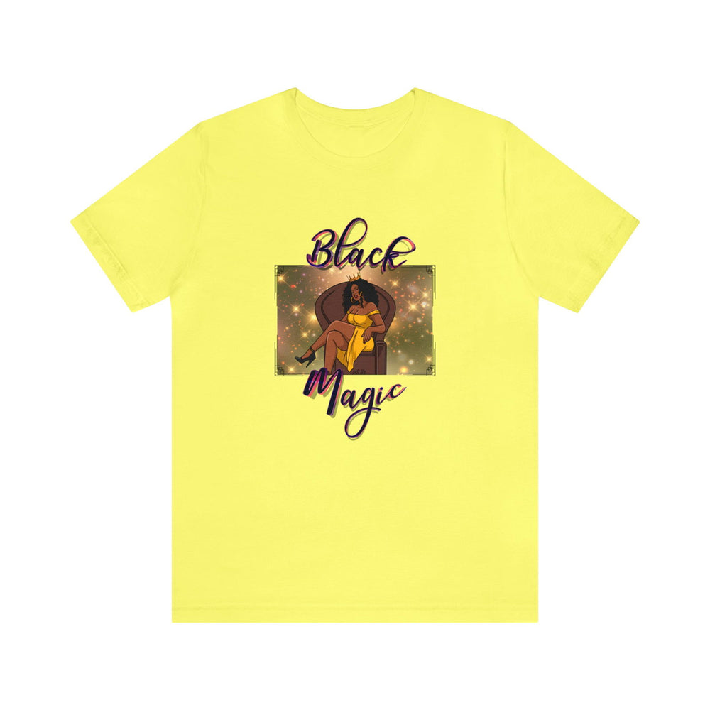 BLACK MAGIC Hip Hop Short Sleeve Tee - PDR LFE Yellow / S PDR LFE