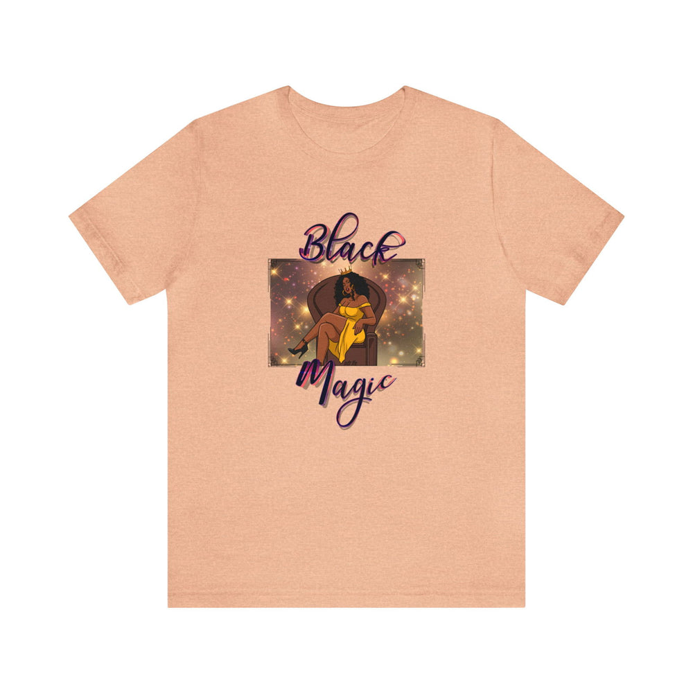 BLACK MAGIC Hip Hop Short Sleeve Tee - PDR LFE Heather Peach / S PDR LFE