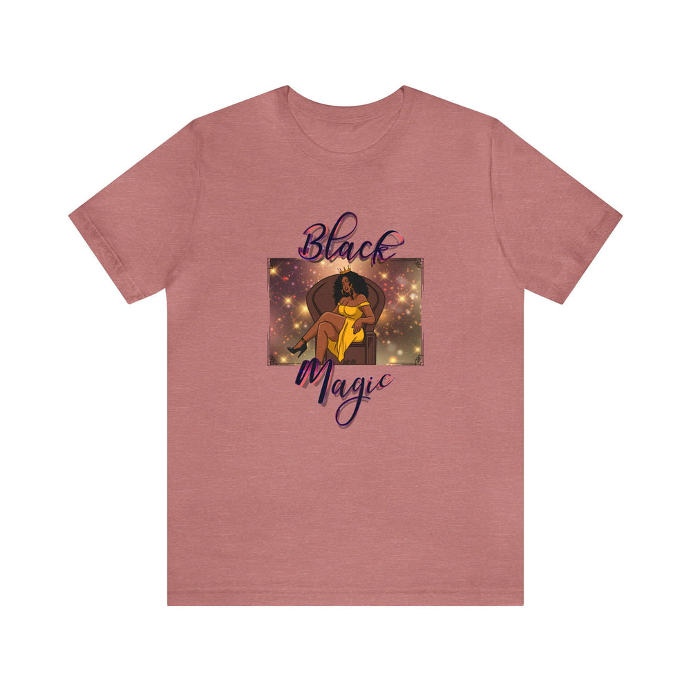 BLACK MAGIC Hip Hop Short Sleeve Tee - PDR LFE Heather Mauve / S PDR LFE