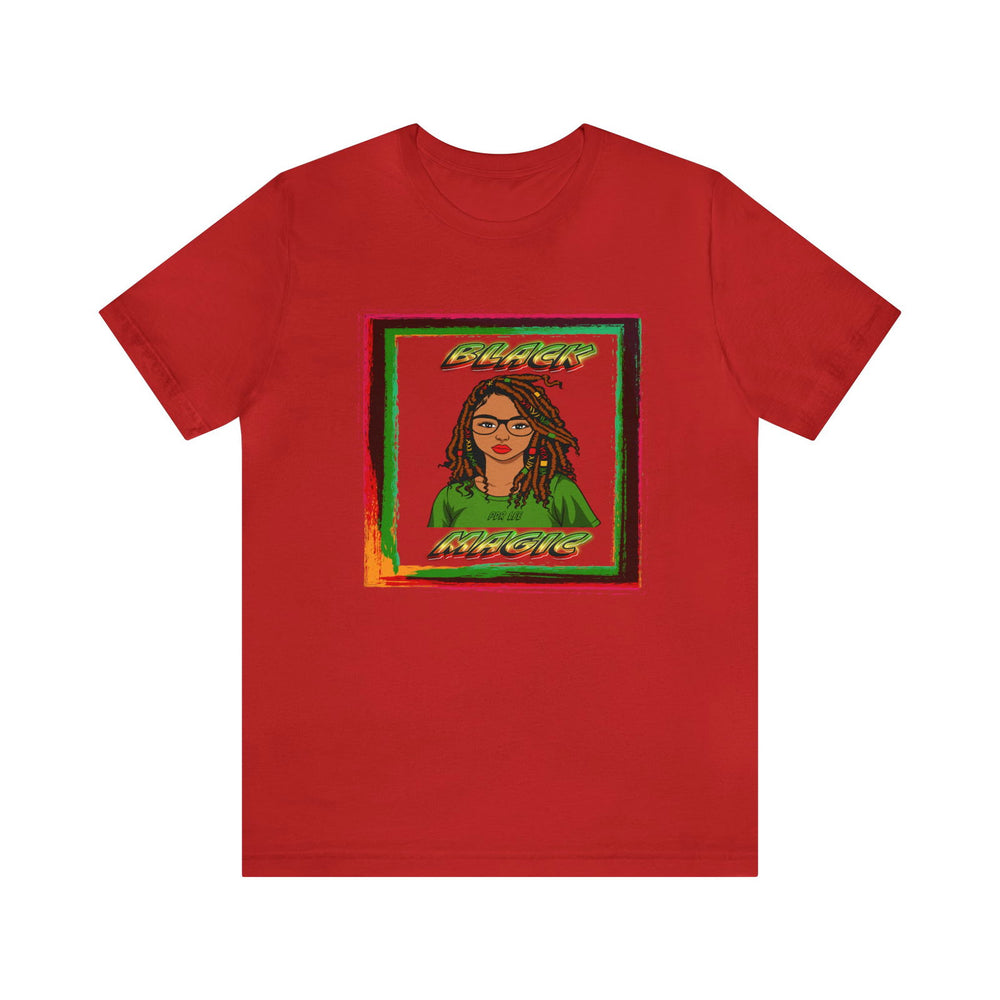 BLACK MAGIC TWIST Hip Hop Short Sleeve Tee - PDR LFE Red / S PDR LFE