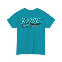 R.O.S.E. (REAL ONES STILL EXIST) BLUE MALE  HIP HOP SHORT SLEEVE T-SHIRT