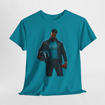 R.O.S.E. (REAL ONES STILL EXIST) BLUE MALE  HIP HOP SHORT SLEEVE T-SHIRT