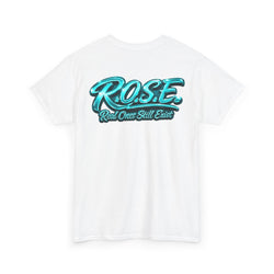 R.O.S.E. (REAL ONES STILL EXIST) BLUE MALE  HIP HOP SHORT SLEEVE T-SHIRT
