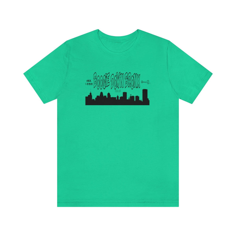 BOOGIE DOWN BRONX UNISEX HIP HOP TSHIRT - PDR LFE Teal / XS PDR LFE