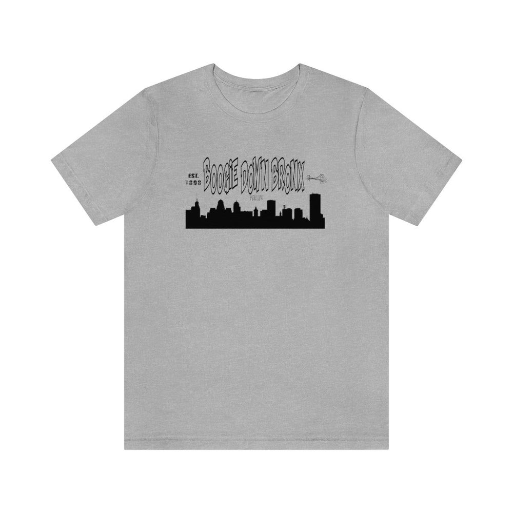 BOOGIE DOWN BRONX UNISEX HIP HOP TSHIRT - PDR LFE Athletic Heather / XS PDR LFE