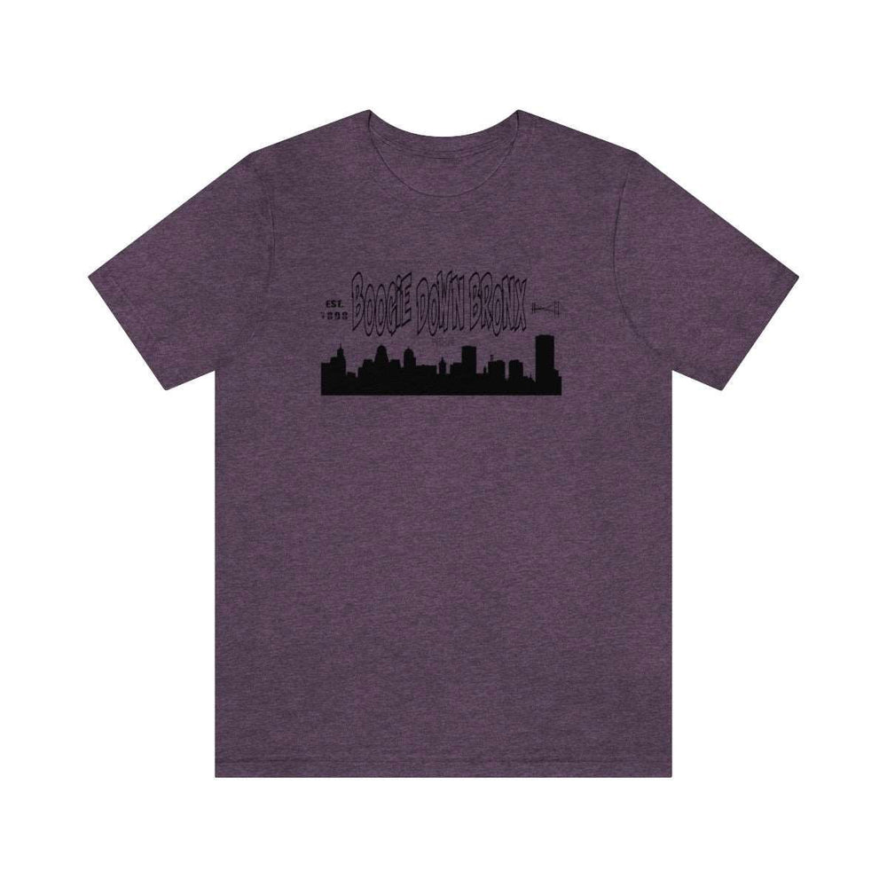 BOOGIE DOWN BRONX UNISEX HIP HOP TSHIRT - PDR LFE Heather Team Purple / XS PDR LFE