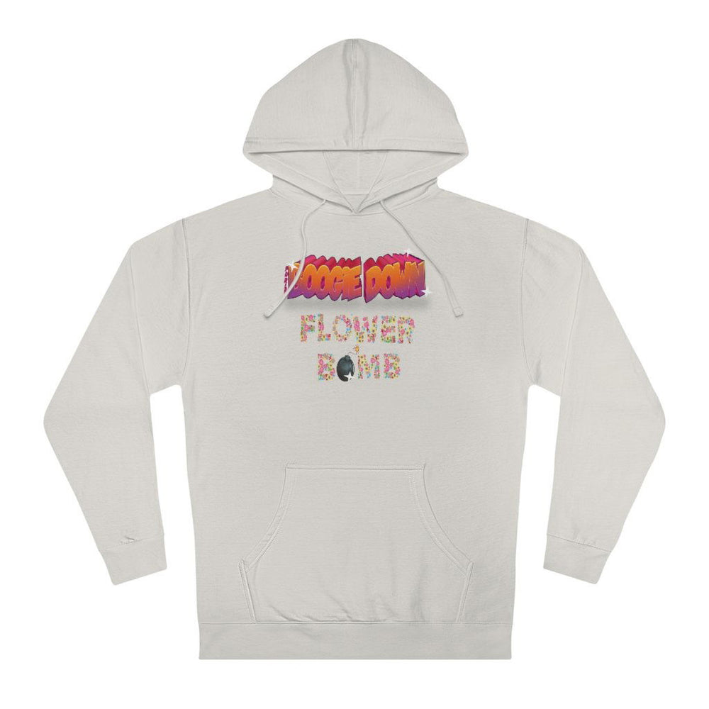 BOOGIE DOWN FLOWER BOMB Hip Hop Unisex Hooded Sweatshirt - PDR LFE XS / Bone PDR LFE