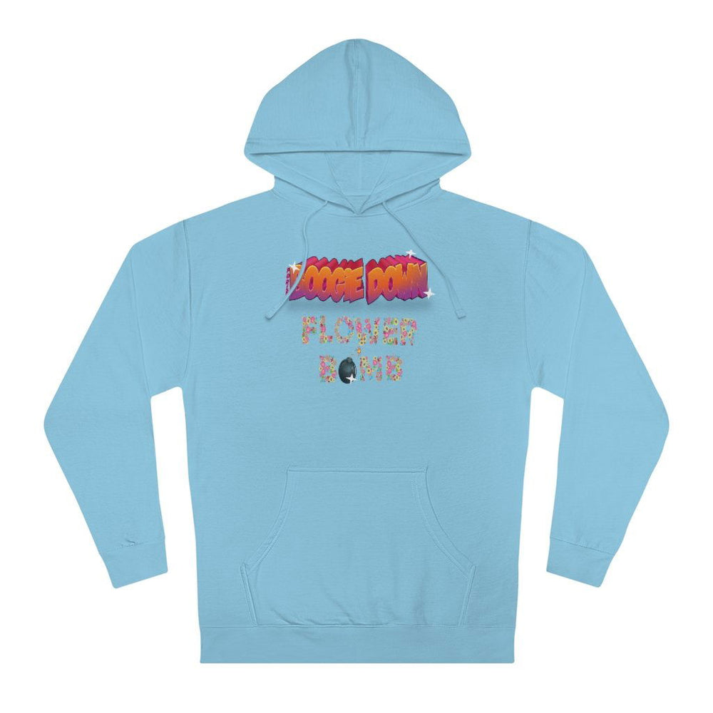 BOOGIE DOWN FLOWER BOMB Hip Hop Unisex Hooded Sweatshirt - PDR LFE XS / Blue Aqua PDR LFE