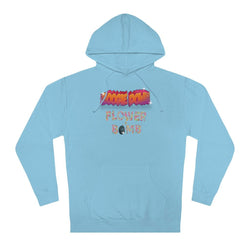 BOOGIE DOWN FLOWER BOMB Hip Hop Unisex Hooded Sweatshirt - PDR LFE XS / Blue Aqua PDR LFE