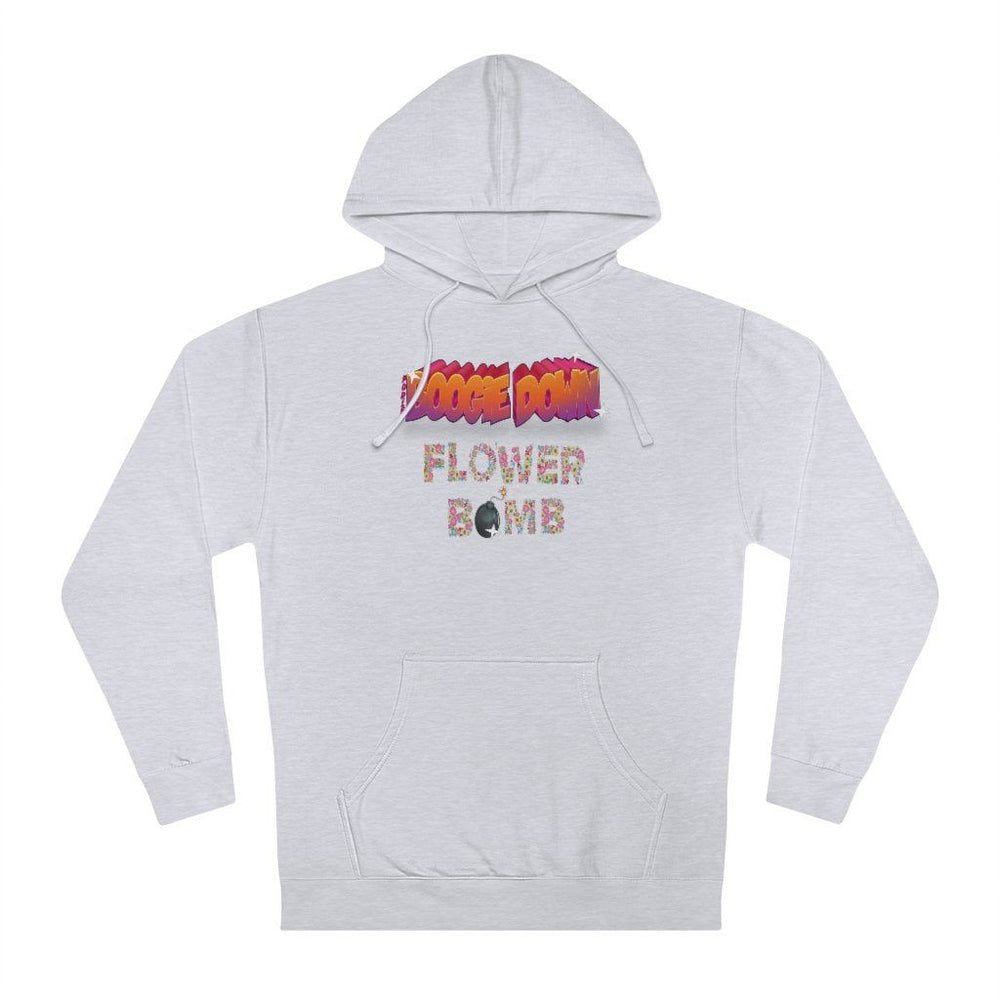 BOOGIE DOWN FLOWER BOMB Hip Hop Unisex Hooded Sweatshirt - PDR LFE XS / Grey Heather PDR LFE